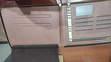 Qələmlər: Portfel tipli təşkilatçı/fayl qovluğu - Material: süni dəri — 1