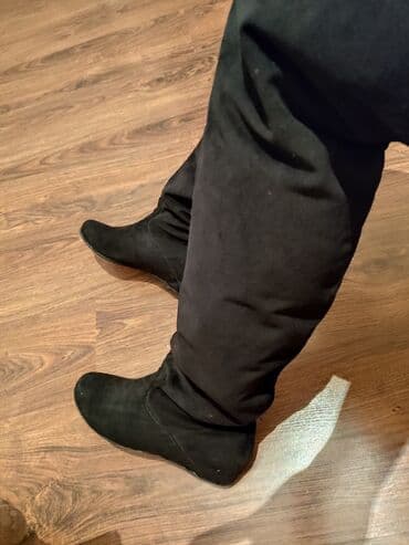 nabuk sapaskiler: Uzunboğaz, Ölçü: 38.5, rəng - Qara, İşlənmiş — 2