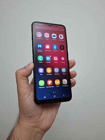 samsung note 2: Samsung Galaxy A02 S, 32 GB, rəng - Qara, İki sim kartlı — 4