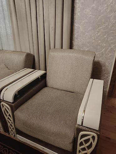 köhnə divan kreslo: İşlənmiş, Divan, Bazalı, Açılan — 3