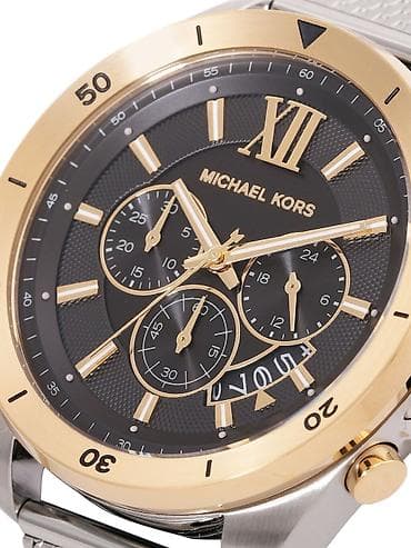 saat qolbağı: İşlənmiş, Qol saatı, Michael Kors, rəng - Qəhvəyi — 1