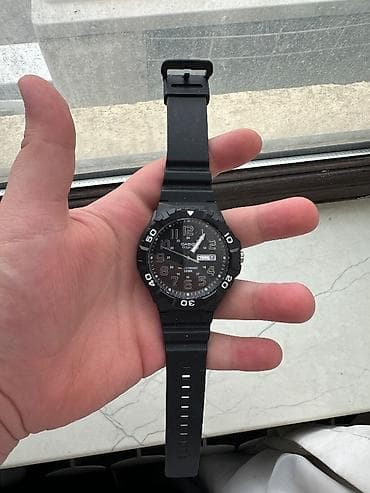 kişi paltolari: Qol saatı, Casio, rəng - Qara — 1