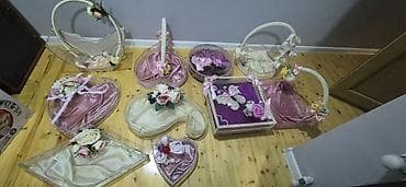 xonça kirayəsi: Xonça və nişan dəstləri - Şəffaf akril/karton əsaslı, kənarları bəzək — 2