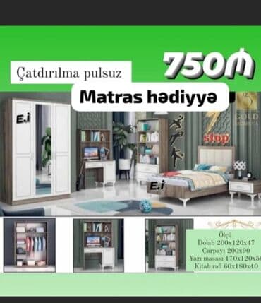 мебель для прихожей: Təknəfərlik çarpayı, Türkiyə — 3