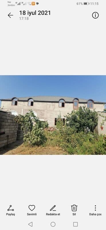 qobustan qesebesi: Geniş iki mərtəbəli fərdi yaşayış evi - Ümumi layihə: böyük həyətyanı — 5