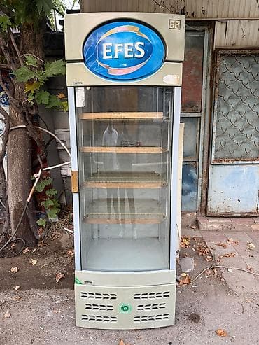 dondurucu soyuducular: EFES brendli vitrin tipli içki soyuducusu - Şaquli vitrin dizaynı, ön — 1
