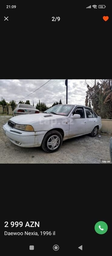 masin pribor isiqlari: Daewoo Nexia: 1.5 l | 1996 il Sedan — 2