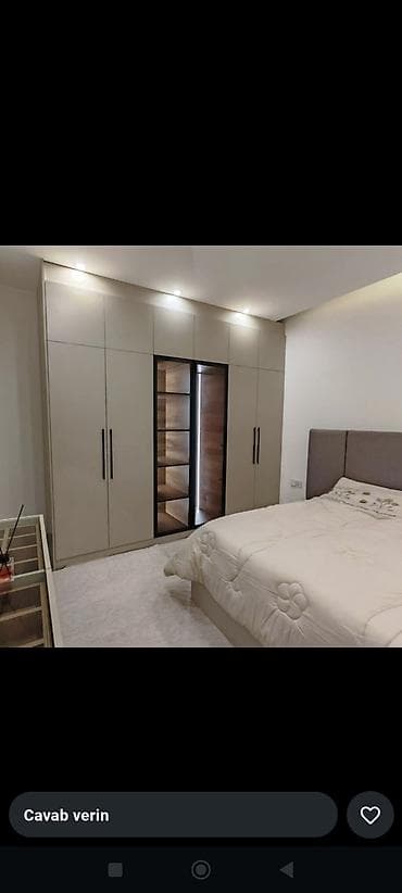Düz dolab, Yataq otağı üçün, Qarderob, Açılan, Quraşdırıla bilən