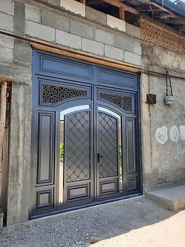 qapi taxda: Dekorativ metal giriş qapıları – lazer kəsim naxışlı, möhkəm və — 4