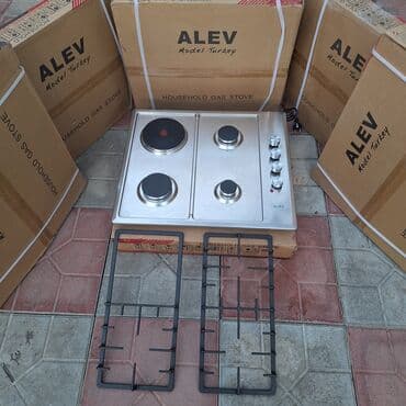 elektrik plita: Plitə Alev, Qazlı, Quraşdırılan, 4 gözlü, Yeni — 6