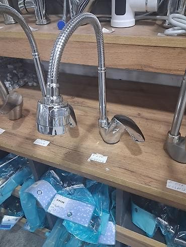 bor mashin: Mətbəx kranı – çevik “gooseneck” borulu, tək qollu qarışdırıcı - — 1