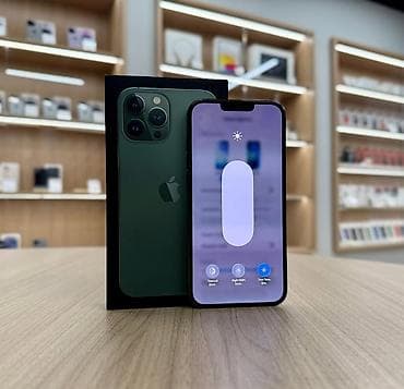 aple 13: IPhone 13 Pro Max, 128 GB, Yaşıl, Zəmanət, Simsiz şarj, Face ID — 3