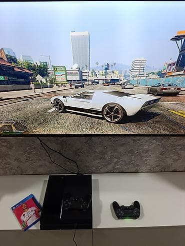 playstation 4 disk: PS4 500gb əla vəziyətdə, plombu üzərində, 2 pult +20 oyun Metrolara — 6