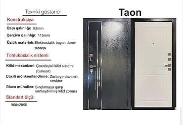 qapi tutacagi: Yeni Giriş qapısı Glazok ilə, Zəmanətli, Pulsuz çatdırılma — 2