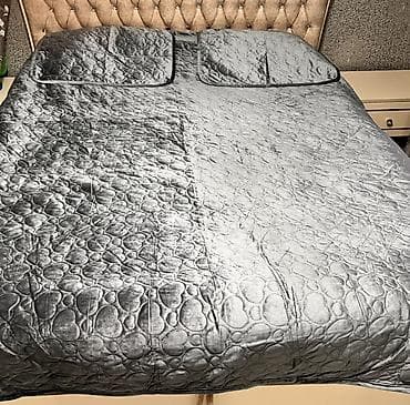 tekstil: Yataq üçün Yeni rəng - Gümüşü Yataq örtüyü — 1