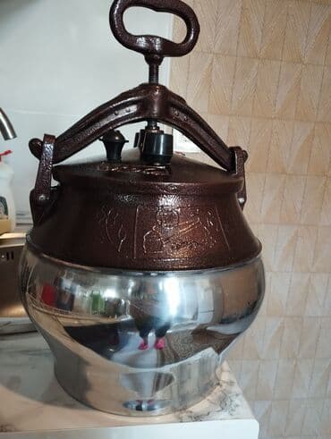 Qab-qacaq və mətbəx ləvazimatlarının alışı: Qazan, rəng - Qəhvəyi, Alüminium, 5-dən çox l — 1
