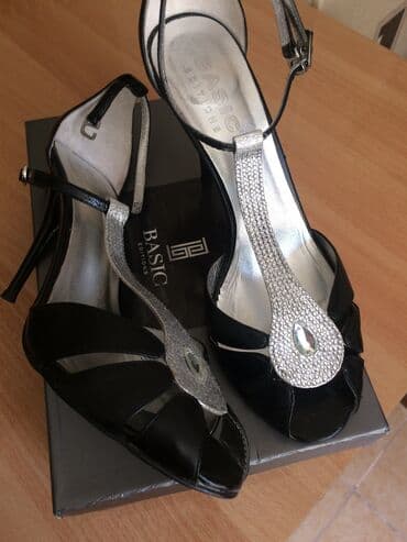 босоножки новые 36 размер: Размер: 38, цвет - Черный, Б/у — 3