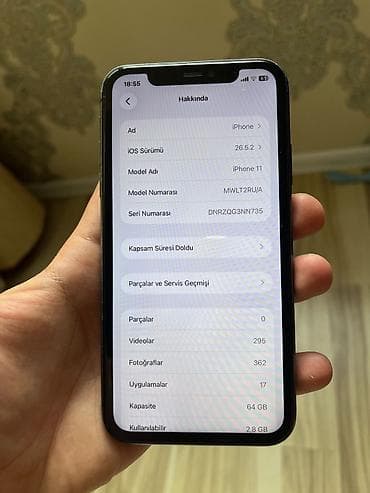 iphone 11 nece manatdir: IPhone 11, 64 GB, Jet Black, Simsiz şarj, Face ID — 4