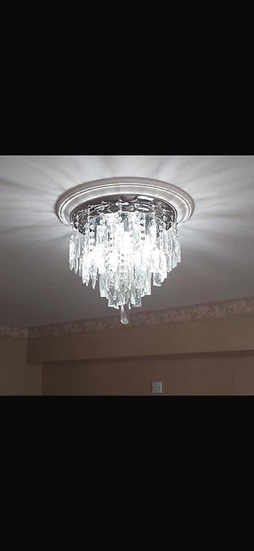 Çılçıraq, 7 lampa, Xrustal — 2