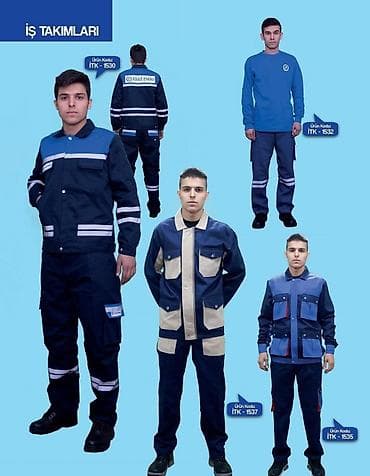 İş: Məhsul: İş geyimləri və işçi dəstləri (kodlar: İTK-1500, İTK-1501 — 3