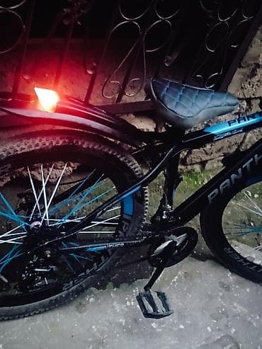 Şəhər velosipedləri: Panther dağ velosipedi - Rəng: qara-mavi dizayn, Panther loqolu — 7