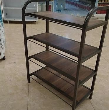 dəmir dolab: Metal karkaslı çoxsəviyyəli ayaqqabılıq/rəf sistemi - 4 mərtəbəli — 6