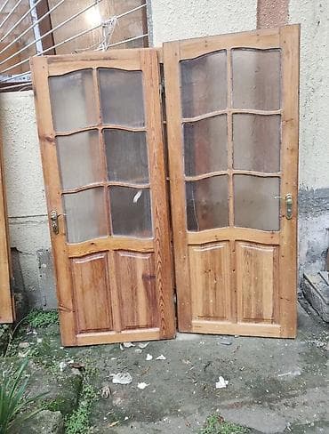 Сантехника: Taxta otaq qapıları dəsti 4 Ədəd qapı satılır qapı möhkəm ve yaxşı — 2