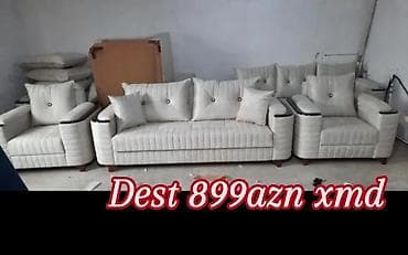 Divan, 2 kreslo, Bazasız, Açılmayan