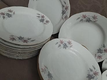 nahar servisi: Nahar dəsti, rəng - Ağ, Farfor — 1