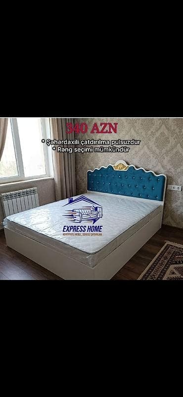 Yataq dəsti – yumşaq başlıqla - Qiymət: 340 AZN (şəkildə göstərilib) lalafo.az -da Yataq dəsti – yumşaq başlıqla - Qiymət: 340 AZN (şəkildə göstərilib)