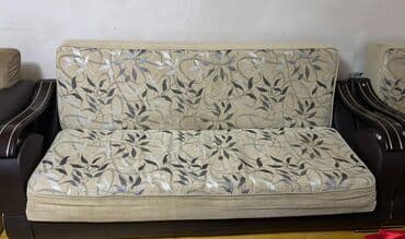бескаркасный диван кровать: İşlənmiş, Divan, 2 kreslo, Divan, Bazalı, Açılan — 1