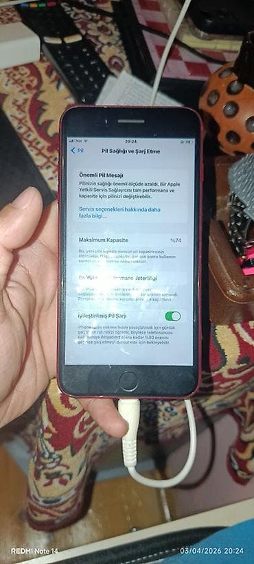 yeni iphone 6s plus: IPhone 8 Plus, Qırmızı, Barmaq izi — 2