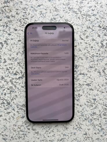 iphone 15 2 ci el: IPhone 15, 128 GB, Qara, Barmaq izi, Face ID — 6