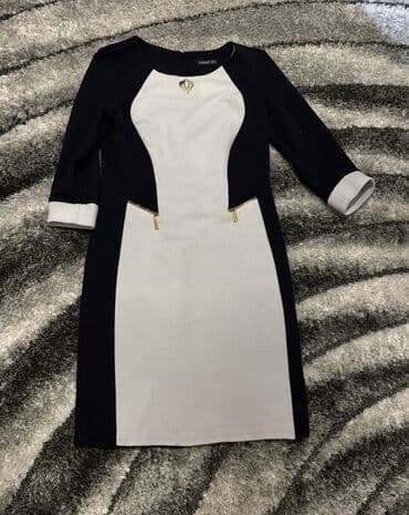 женские меховые снуды: Повседневное платье, Миди, Adamo — 1