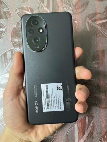 telefin: Honor 200 Pro, 256 GB, rəng - Qara, Barmaq izi — 1
