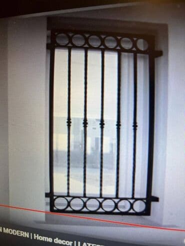 Dəmir pəncərə barmaqlığı - Material: möhkəm metal/dəmir konstruksiya