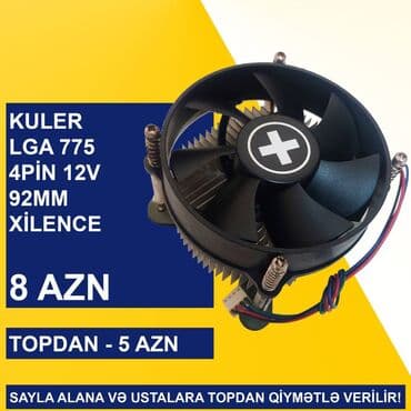 cpu kuller: Kulerlər/Fanlar/Breketlər SAYLA ALANA VƏ USTALARA TOPDAN QİYMƏTLƏ — 19