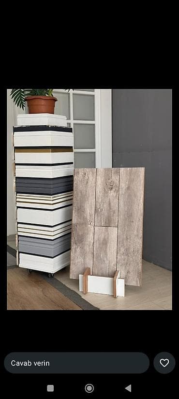 Ağac teksturalı döşəmə paneli nümunələri - Material: laminat/vinil