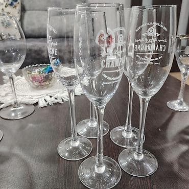 plastmas qablar: Qədəhlər, rəng - Çəhrayı, Şüşə — 7