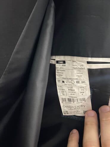 kişi ucun klassik qara kostyum: Türkiyə istehsalı.Ölçü 52.1 defe beylikde geyilib.çox seliqelidir — 3