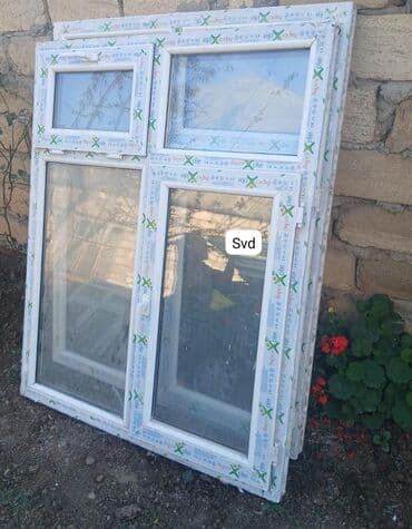 plastik pəncərə ikinci əl: Sevda🌞 1.40 ın 1.60 a təzə fortuçkalı plastik pəncərələr satılır — 1