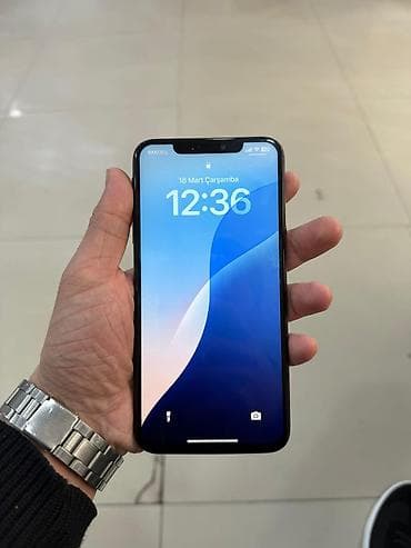 telefonlar iphone x: IPhone Xs Max, 256 GB, Qara, Face ID — 3