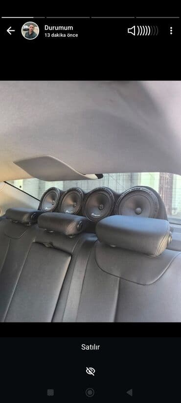 arxa monitor: Avtomobil üçün tam səs sistemi Tərkibi: - Arxa rəfdə 4 ədəd 6.5” — 2