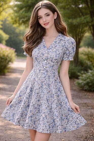 TEZEDI BIR-IKI DEFE GEYNILIB. BAHA ALINIB - Rəng və print: Açıq mavi