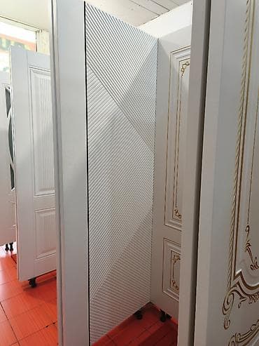 pox sekilleri: Müasir dizaynlı daxili qapı - Material: MDF əsaslı, ağ rəngli örtük - — 1