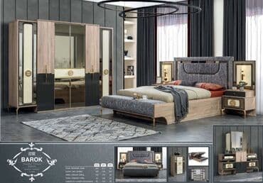 Qaşıqlar: İkinəfərlik çarpayı, Dolab, Termo, 2 tumba, Yeni — 1