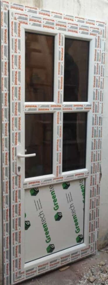 plastik qapılar: Yeni Plastik qapı Zamok və çərçivə ilə, Zəmanətli, Pulsuz quraşdırma, Pulsuz çatdırılma, Ünvandan götürmə, Rayonlara çatdırılma — 17