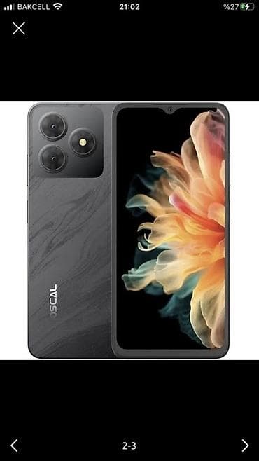 OSCAL Flat 2 smartfon - Yaddaş: 256 GB daxili yaddaş, 2 TB‑a qədər — 2