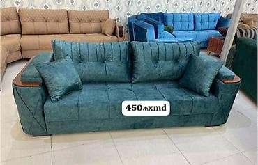 Məhsul: 3 nəfərlik tafta/velur tipli parça ilə örtülmüş salon divanı