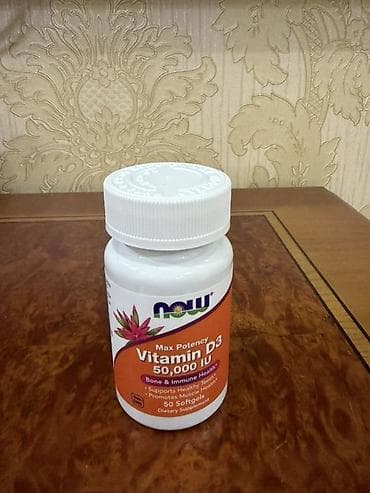 Məhsul: NOW Foods Vitamin D3, Max Potency – 50,000 IU Formul: Yumşaq